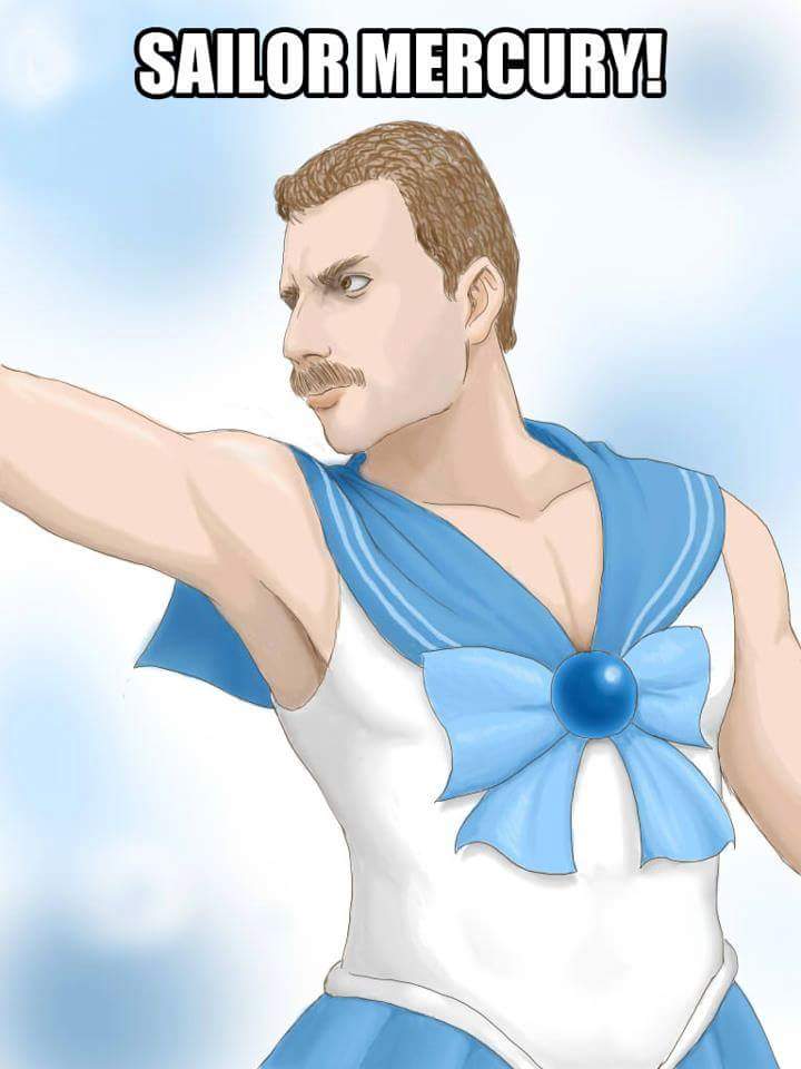 freddie mercury sailor moon - Sailor Mercury!