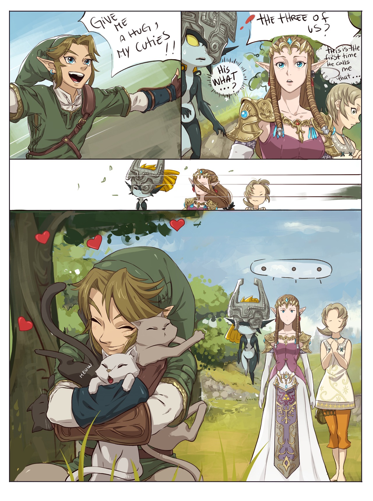 zelda twilight princess memes - the three of 155 A Hun My Cuties