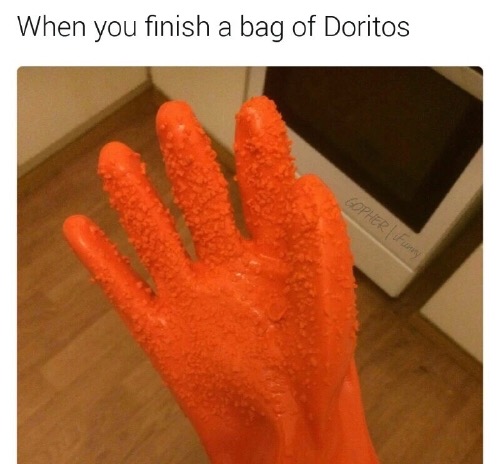 bag of doritos - When you finish a bag of Doritos Gopher | Funny