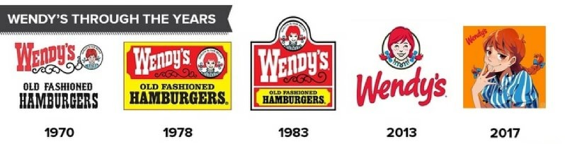 banner - Wendy'S Through The Years Wendy's. 9 Wendy'S o Wendy's Go Old Fashioned Old Fashioned Wendy's Old Fashioned Hamburgers Hamburgers Hamburgers 1970 1978 1983 2013 2017