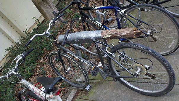 memes - duct tape repair bicycle