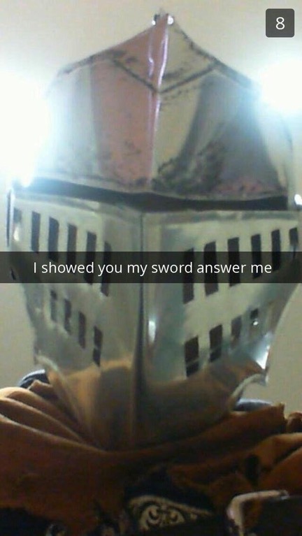 showed you my sword answer me - showed you my sword answer me