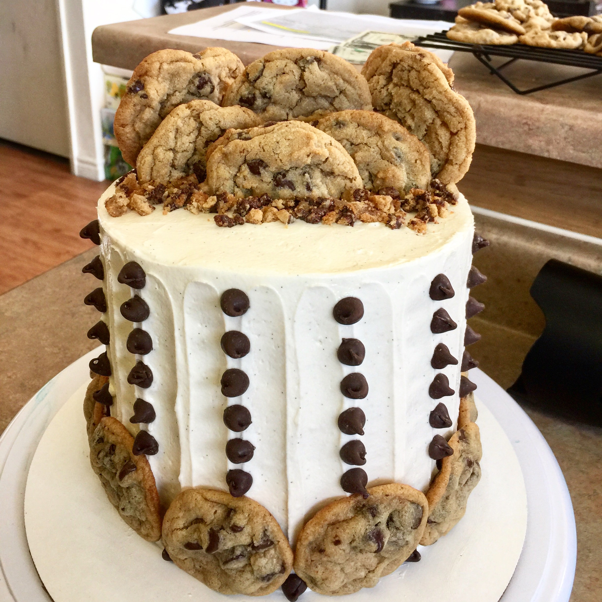 cool pics of chocolate chip cookie cake