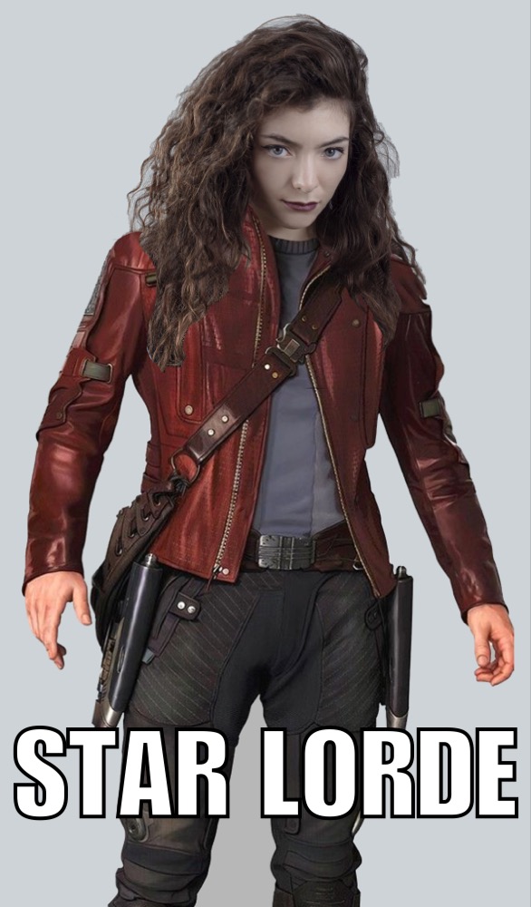 Funny Picture of Star Lorde - mashup combo of Lorde and Han Solo