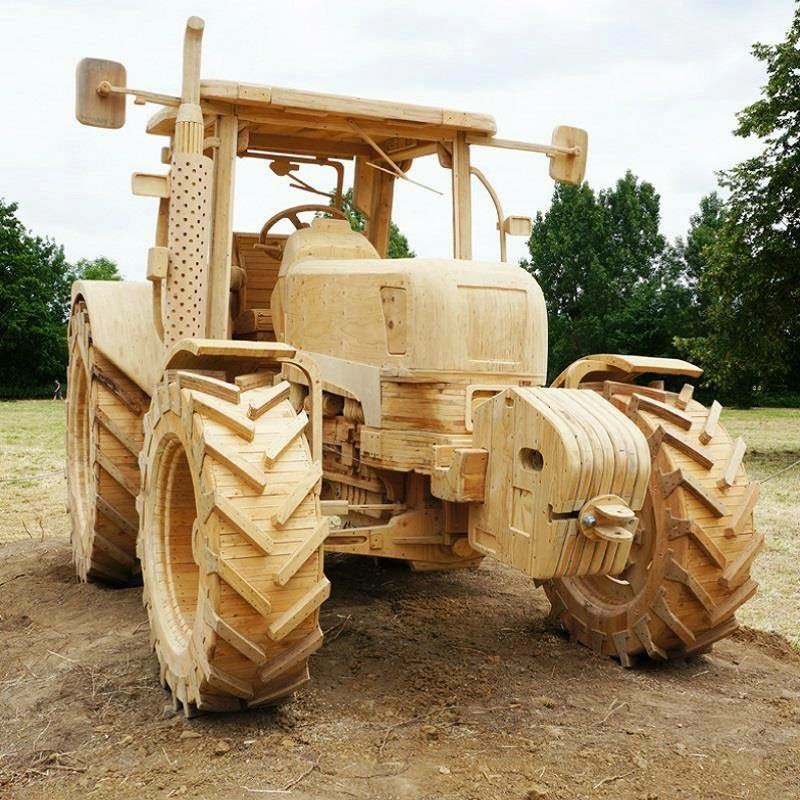 wood tractor