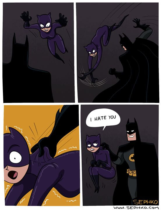 batman catwoman funny - I Hate You Sephko