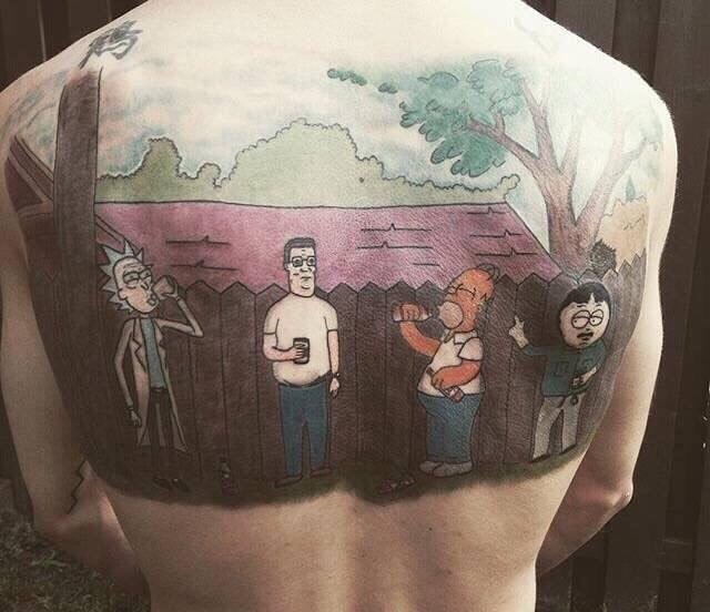awesome rick and morty tattoos