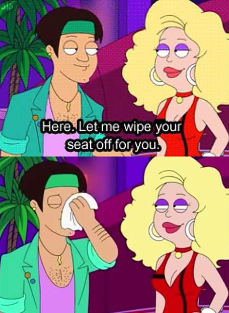 let me wipe your seat off for you meme - Here. Let me wipe your seat off for you.