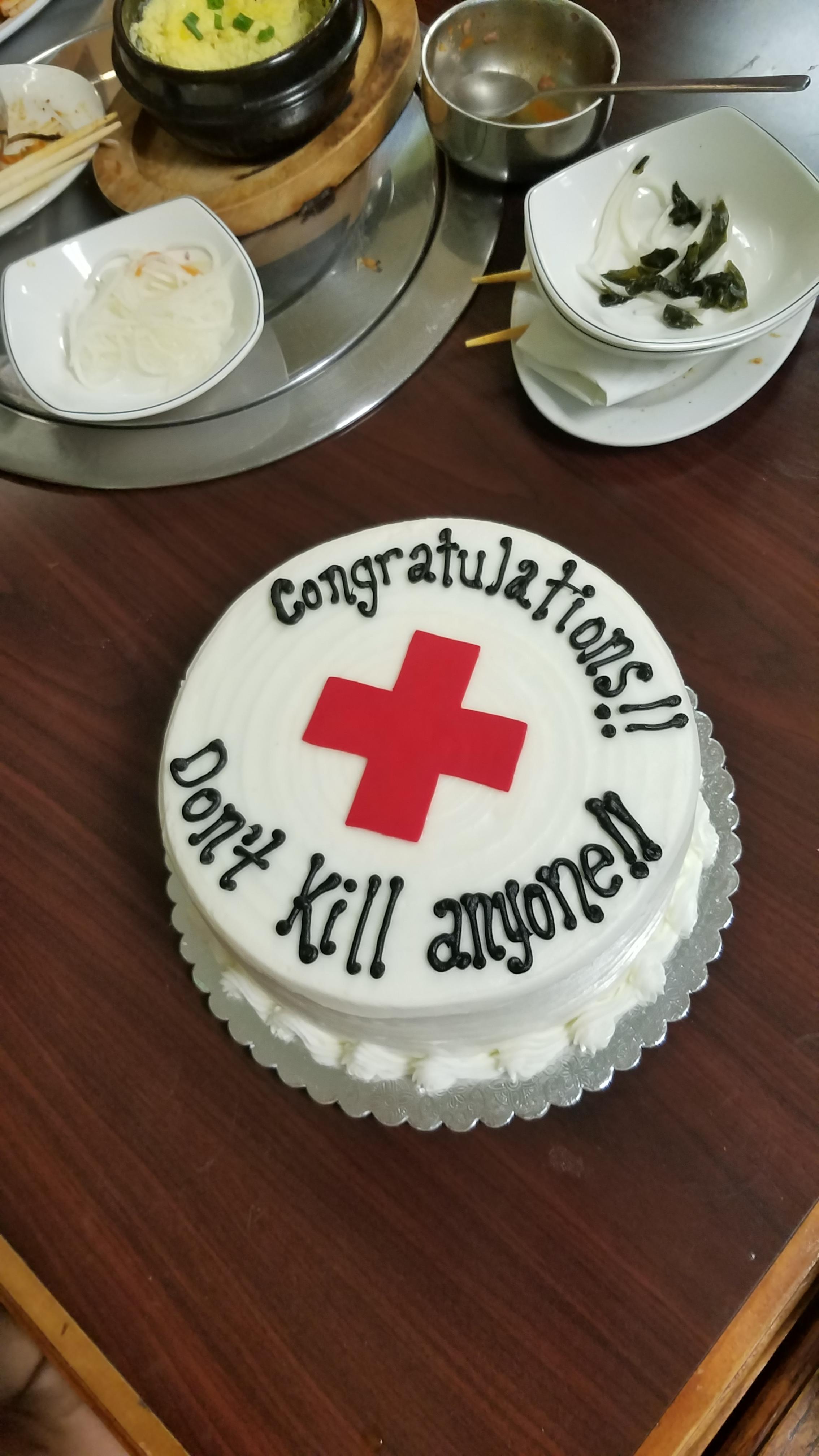 funny nursing grad cake - congratula Willamoned