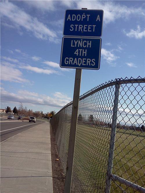 random signs in real life - Adopt A Street Lynch 4TH Graders Ttt