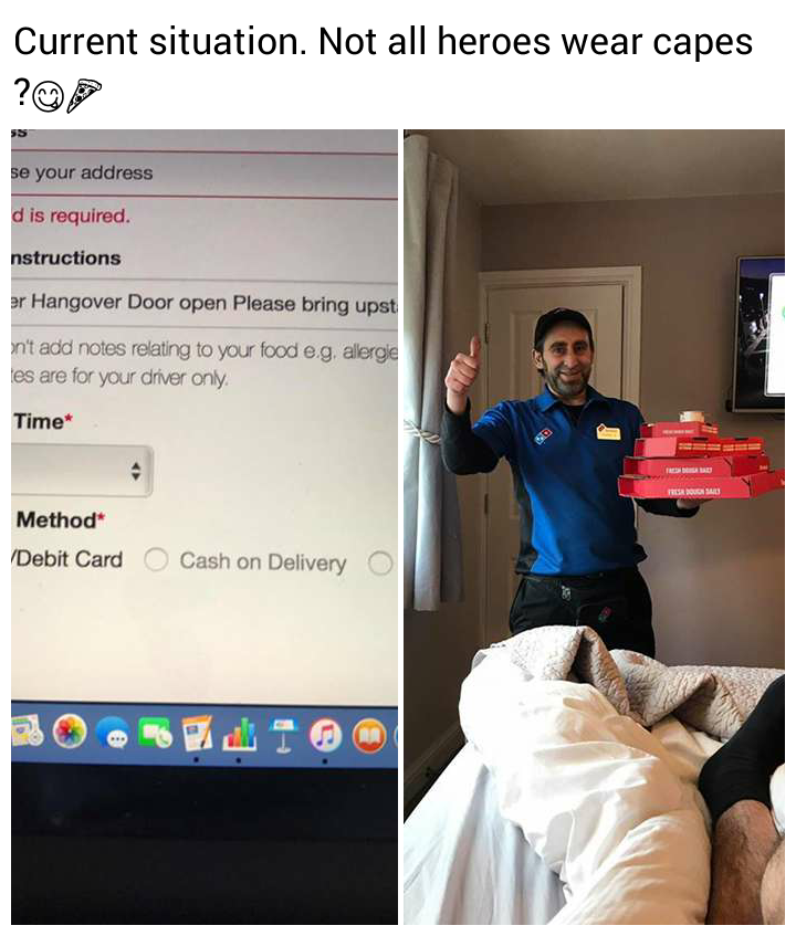 random dominos hangover - Current situation. Not all heroes wear capes se your address d is required. nstructions er Hangover Door open Please bring upst sn't add notes relating to your food eg, allergie les are for your driver only. Time Method Debit Car