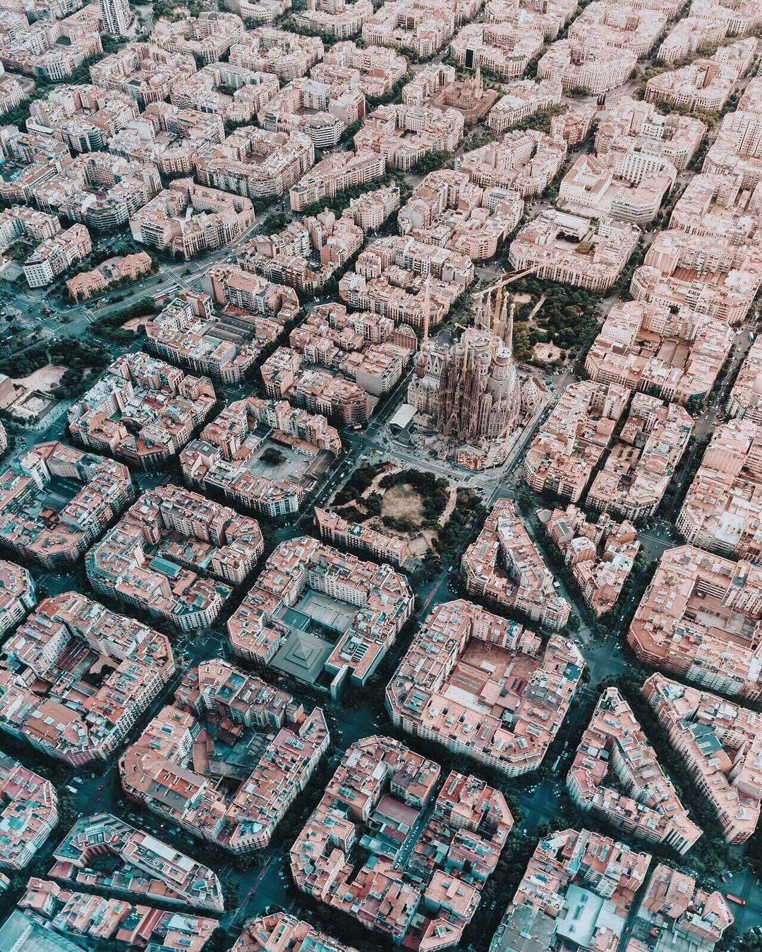 barcelona from the air