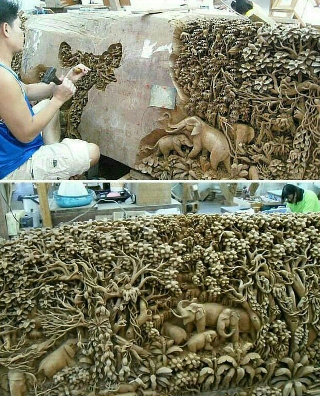 awesome wood carving