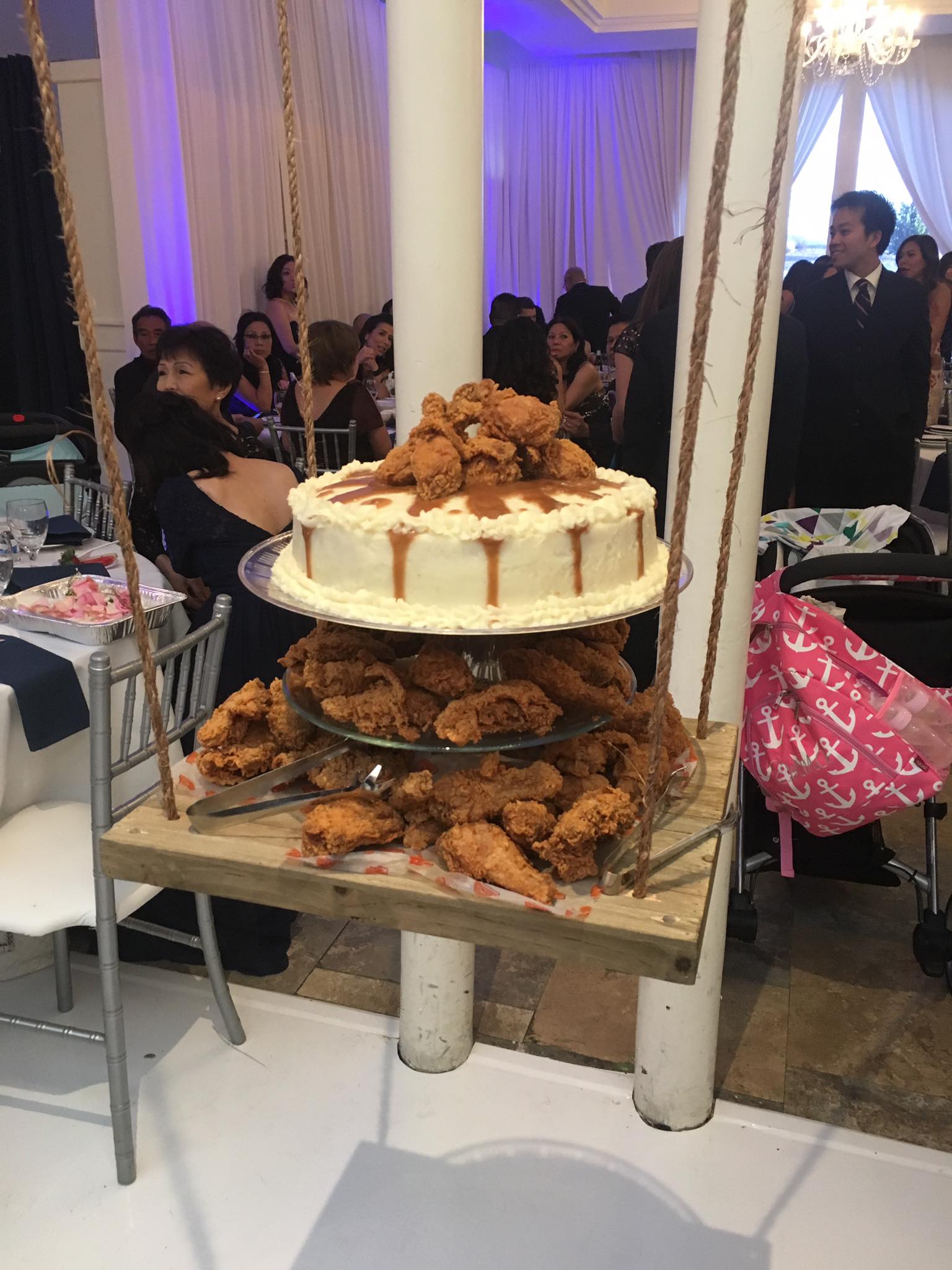 mashed potato wedding cake