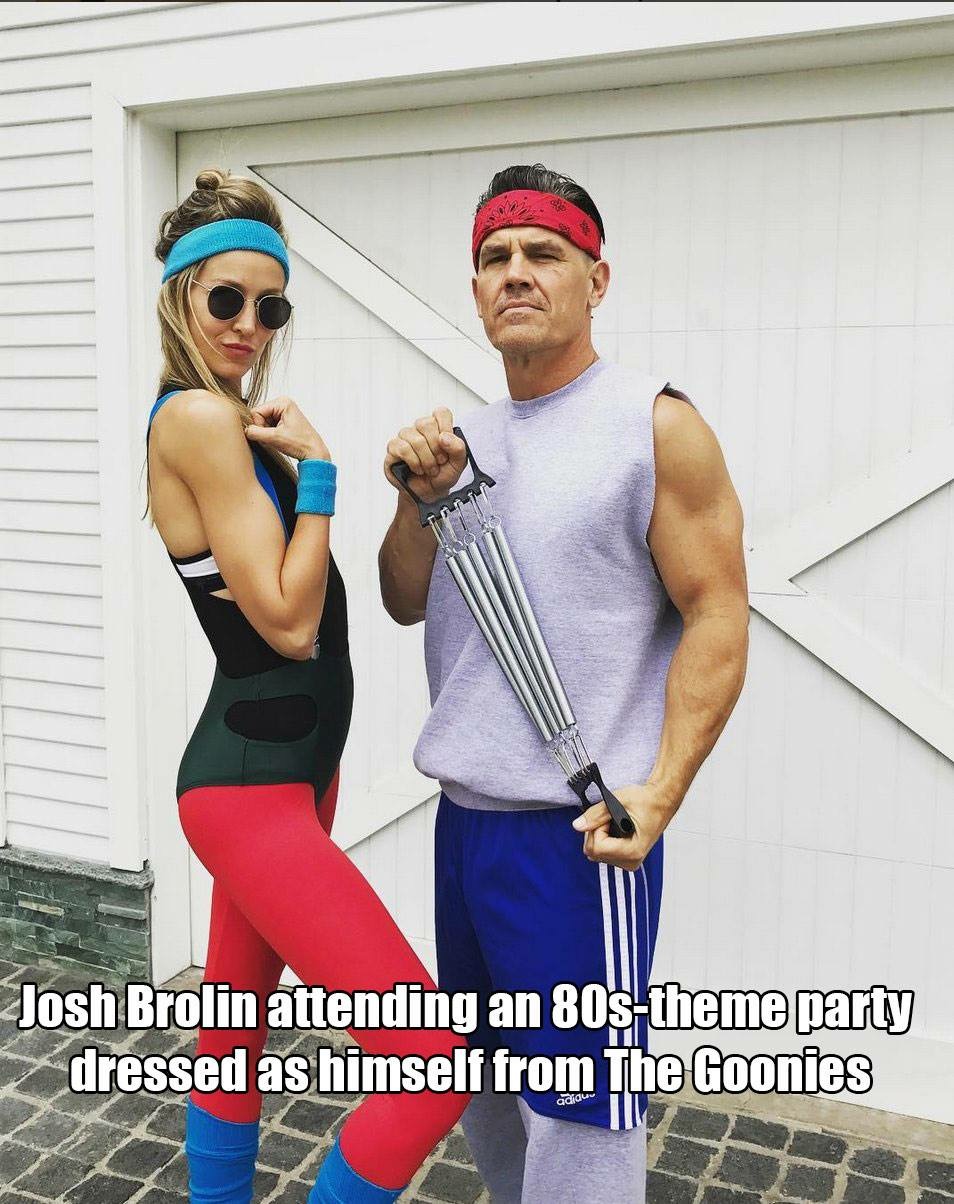 dude from an 80's movie dress up for an 80's party