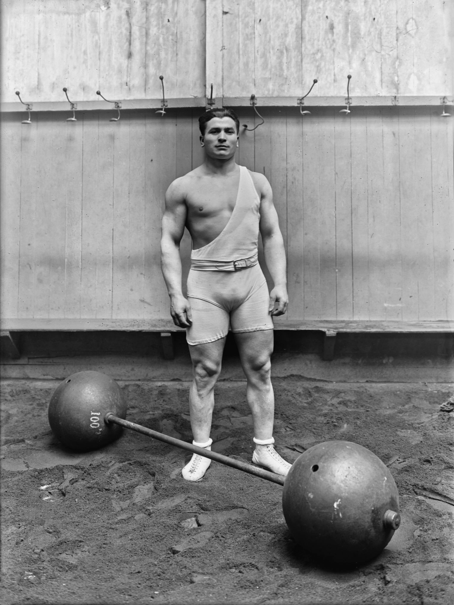 French Weightlifter and Olympian, Ernest Cadine (1920's)