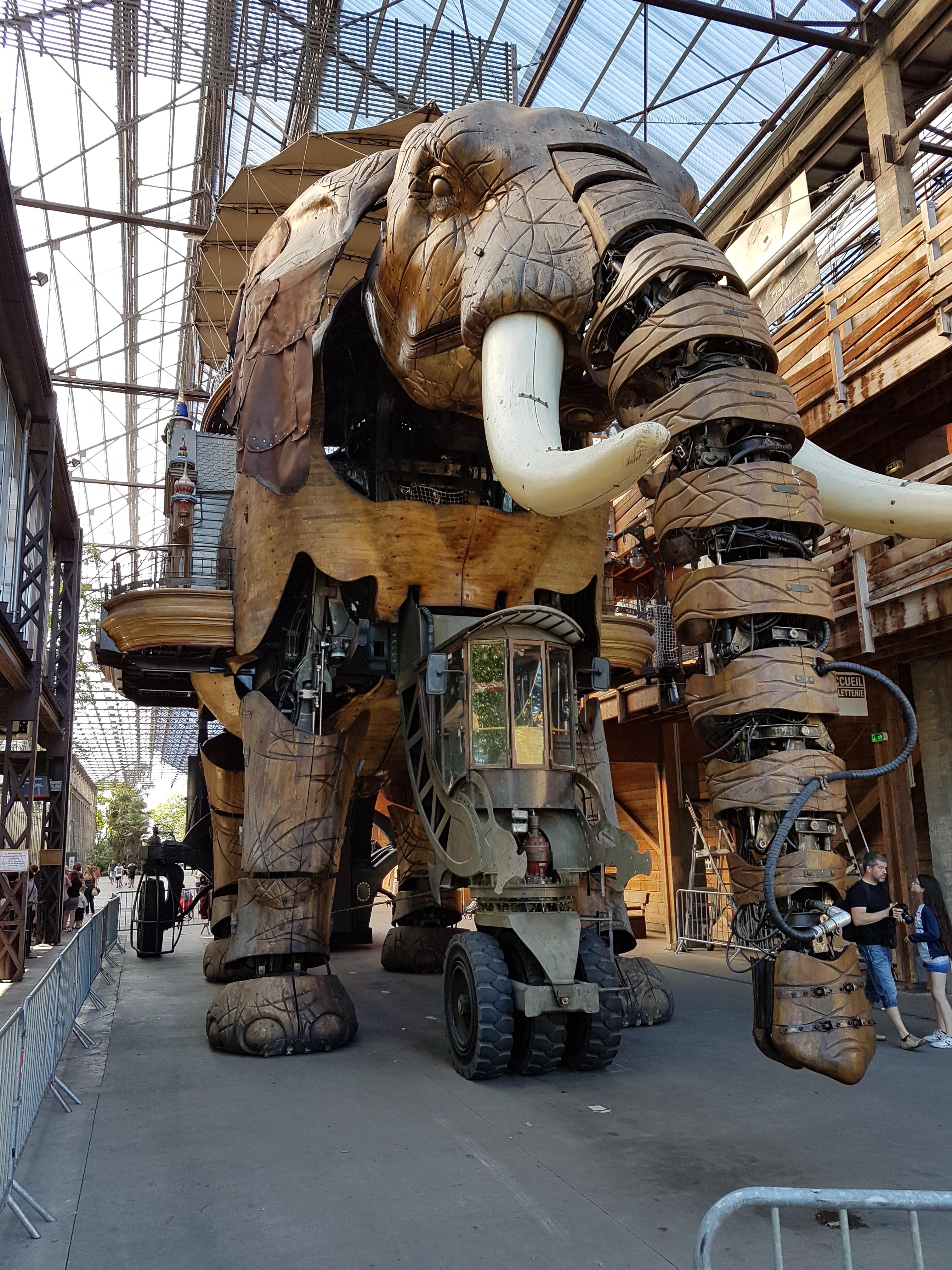 Awesome and massive mechanical elephant.
