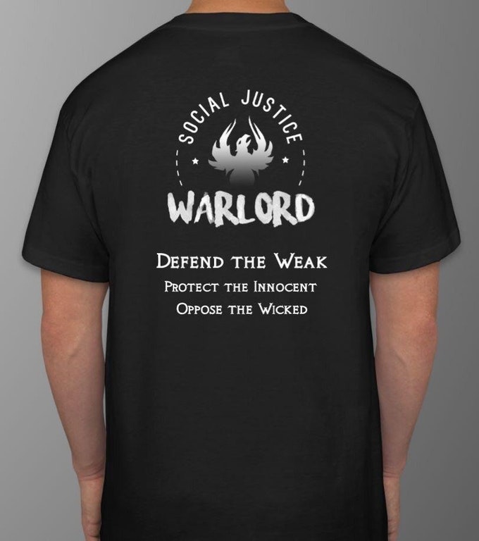 Social Justice warlord T-shirt.