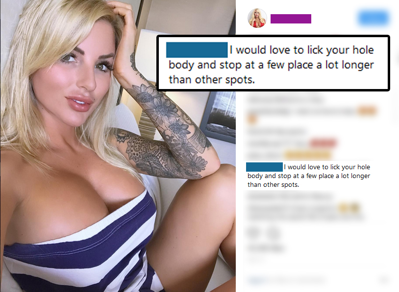 girl who posted revealing photo gets some crass and cringe answers from some guys