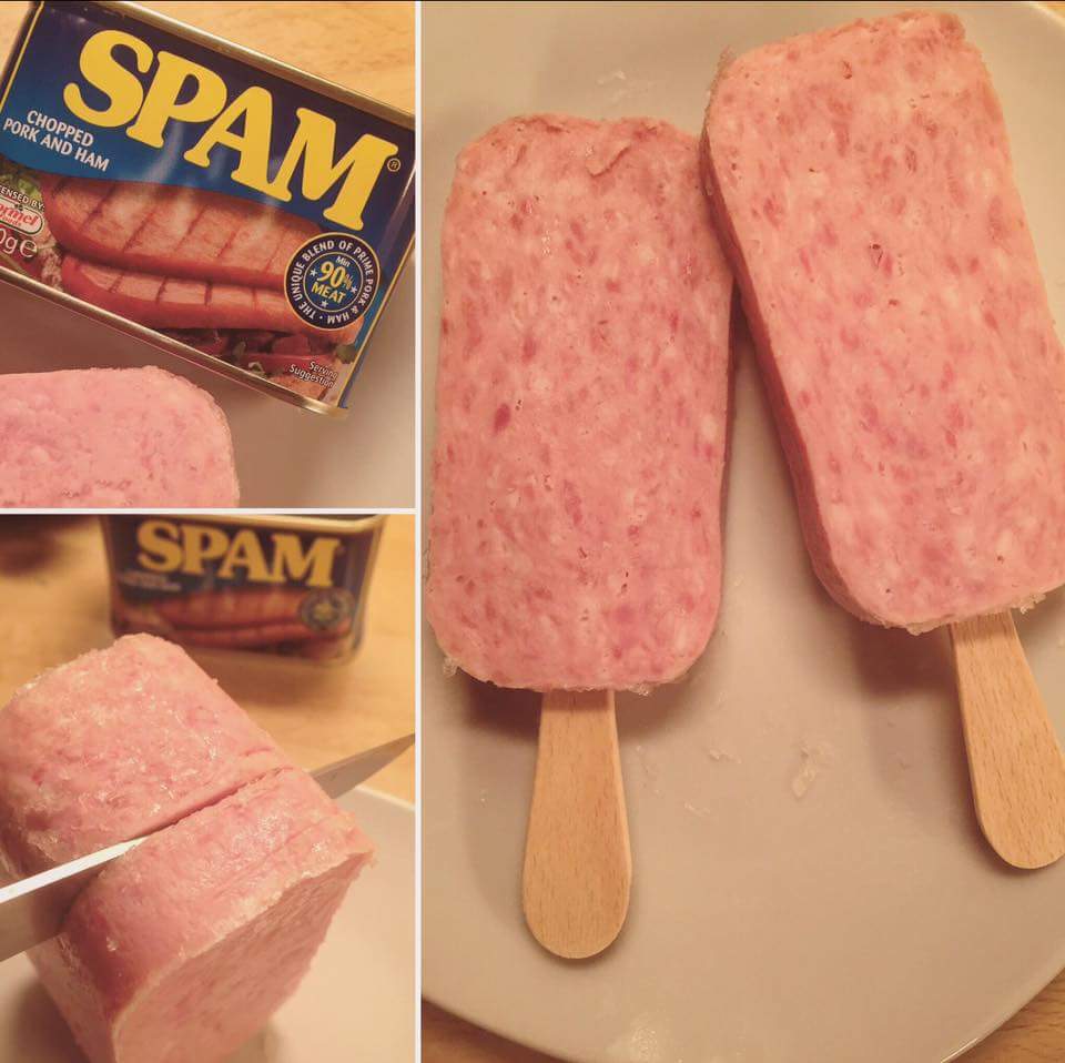 spam ice cream bar - | Spam Chopped Pork And Ham Ensed By armel ge Snd Of Unique Wepo Spam