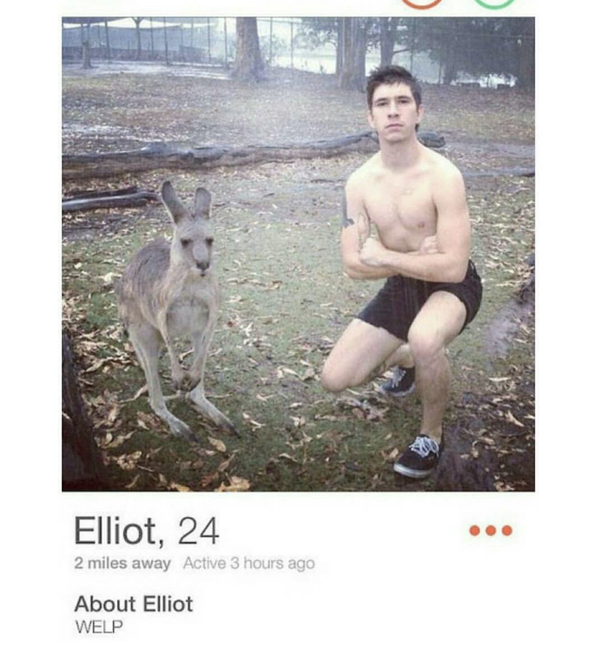 cool pic kangaroo - Elliot, 24 2 miles away Active 3 hours ago About Elliot Welp