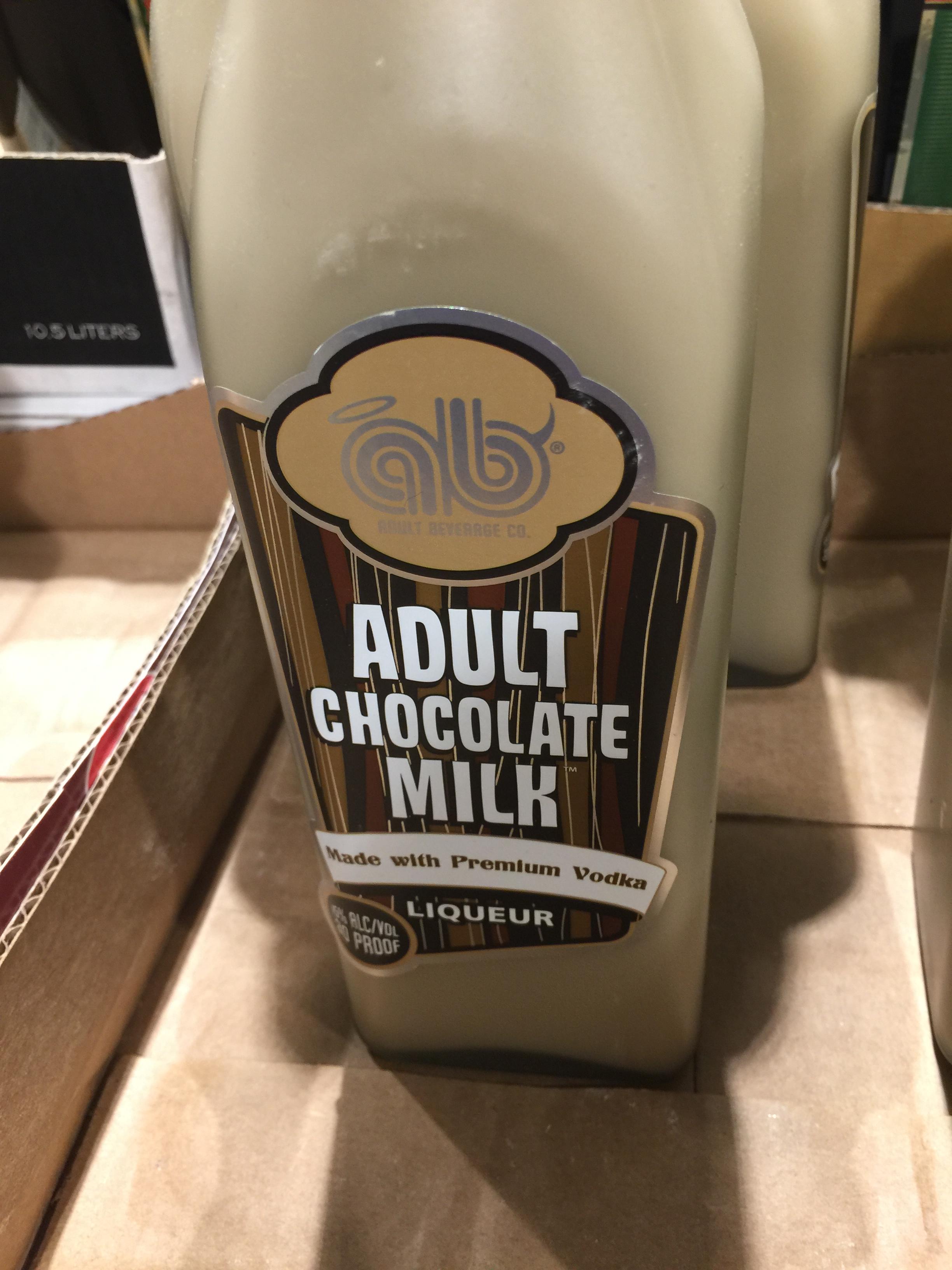 Adult Chocolate milk with vodka in it.