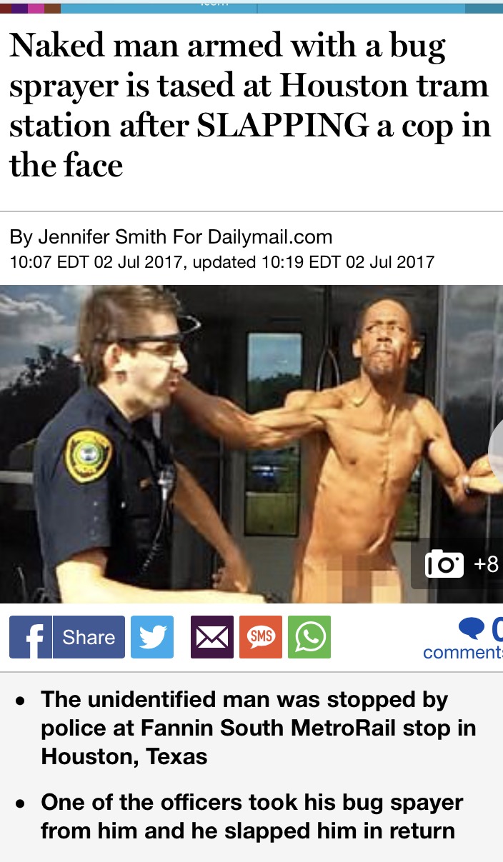 do you see yourself in 5 years meme - Naked man armed with a bug sprayer is tased at Houston tram station after Slapping a cop in the face By Jennifer Smith For Dailymail.com Edt , updated Edt 10 8 f y S comment The unidentified man was stopped by police 