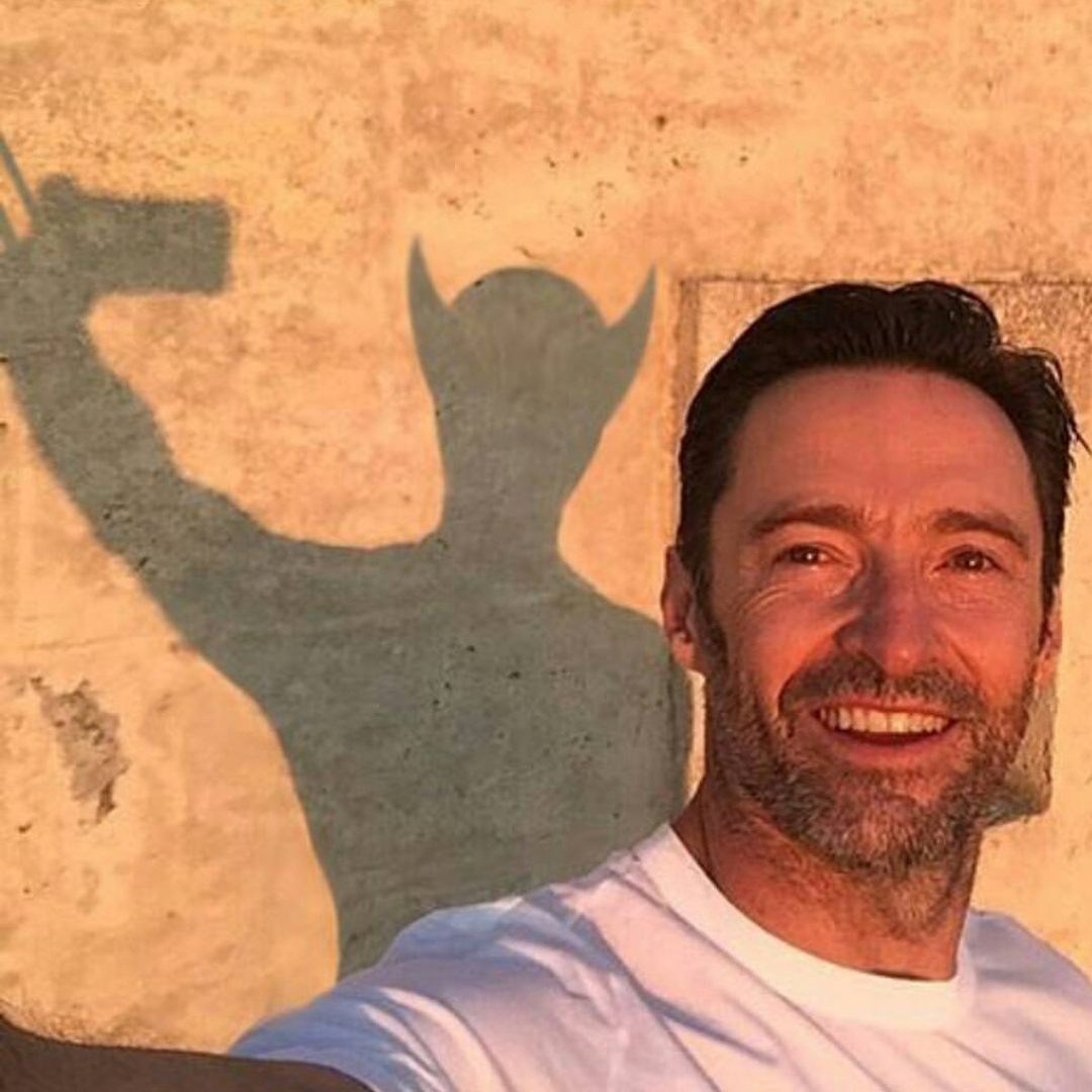 hugh jackman selfie