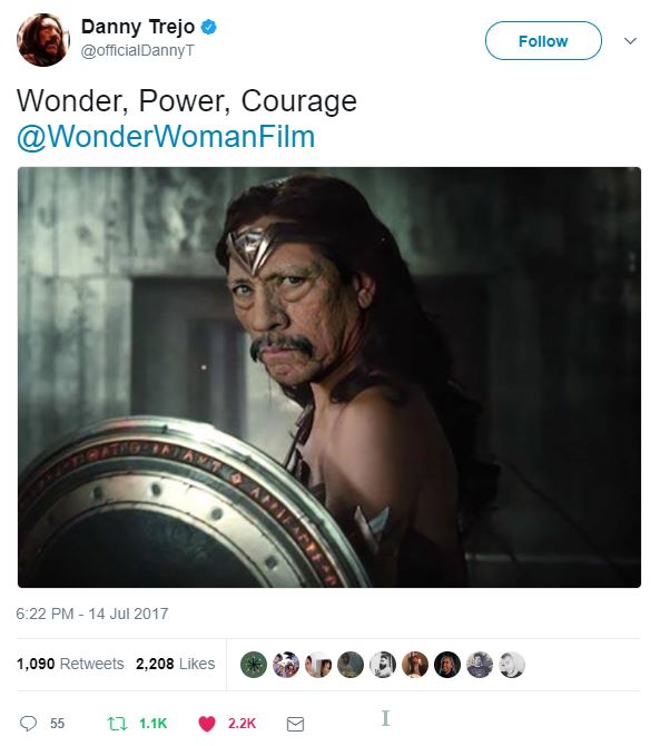 gal gadot meme - Danny Trejo Wonder, Power, Courage Woman Film 1,090 2,208 1,090 2,208 O Loooooo 55 2 9