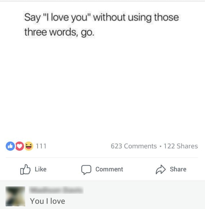 How to say I love you without using those words.