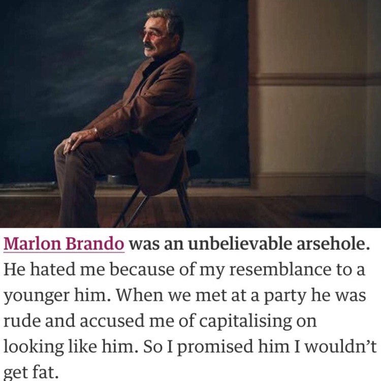 Meme about Marlon Brando as a kid.