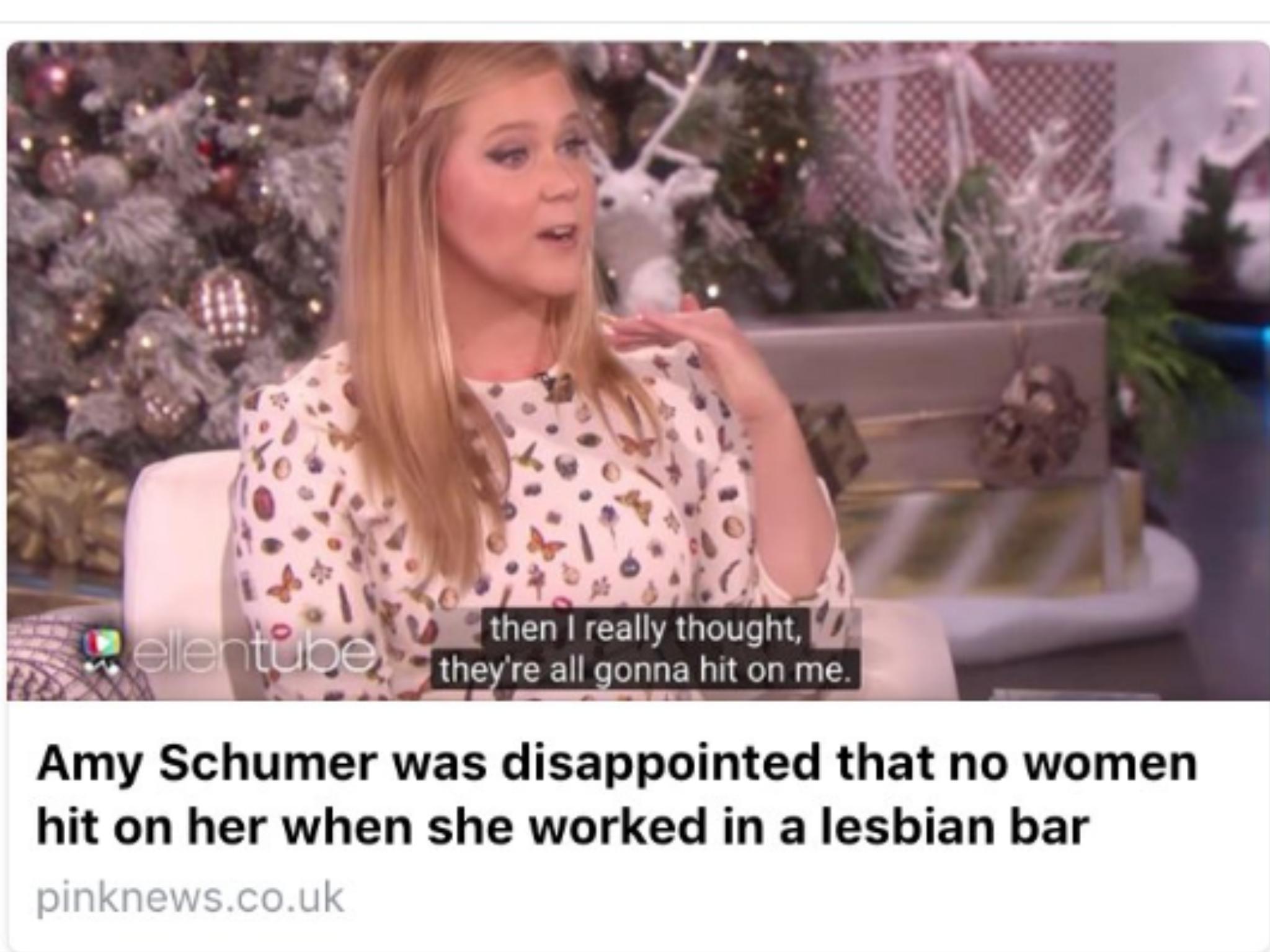 lesbian period meme - then I really thought, ele tude, they're all gonna hit on me. Amy Schumer was disappointed that no women hit on her when she worked in a lesbian bar pinknews.co.uk