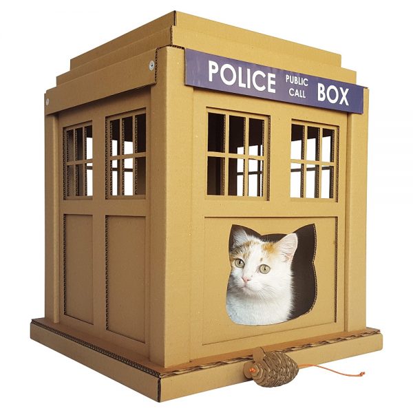 cool product cardboard cat house - Police Perle Box