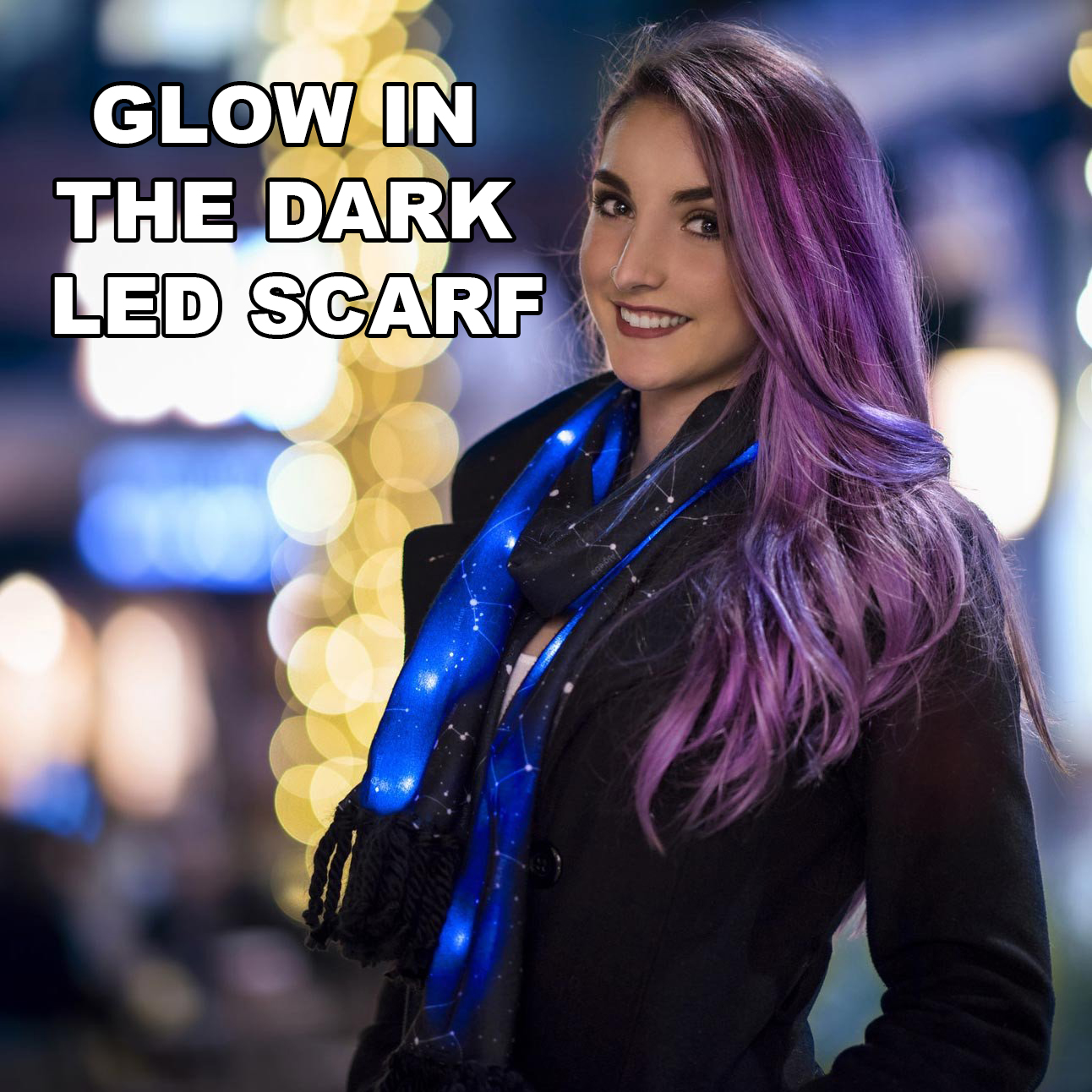 cool product music artist - Glow In The Dark Led Scarf