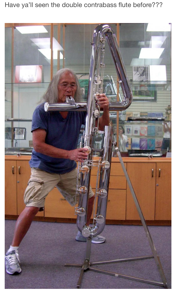 double contrabass flute - Have ya'll seen the double contrabass flute before???