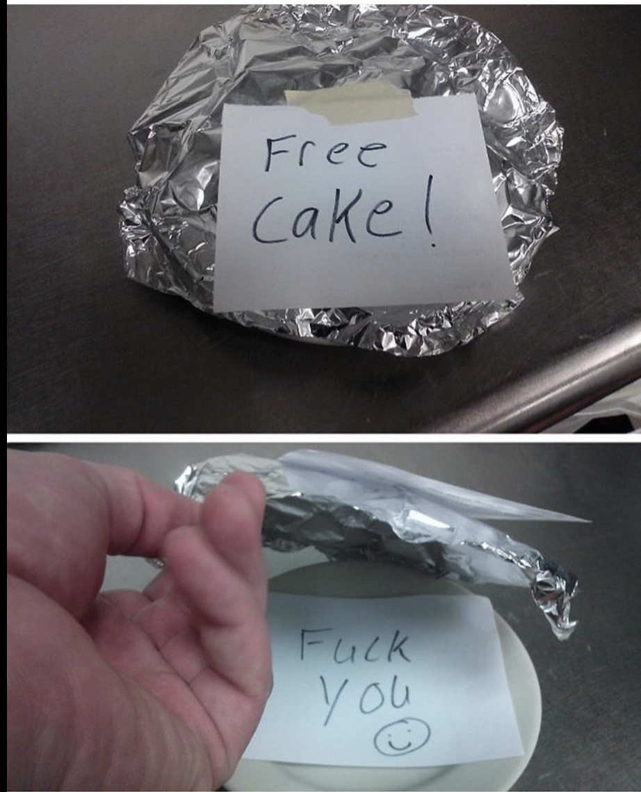 cake prank