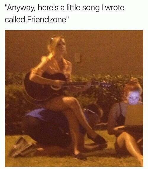 album cover - "Anyway, here's a little song I wrote called Friendzone"