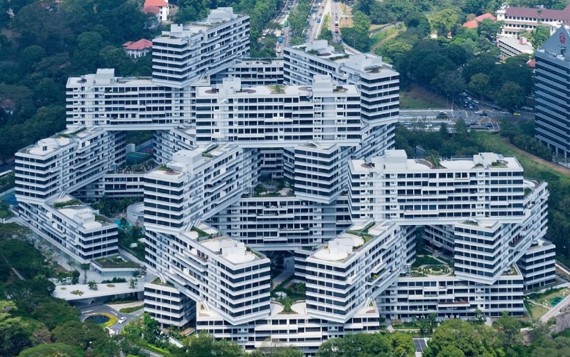 haphazard building in Singapore
