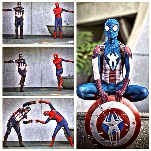 spider man captain america fusion