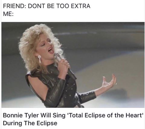bonnie tyler 1984 grammys - Friend Dont Be Too Extra Me Bonnie Tyler Will Sing 'Total Eclipse of the Heart' During The Eclipse