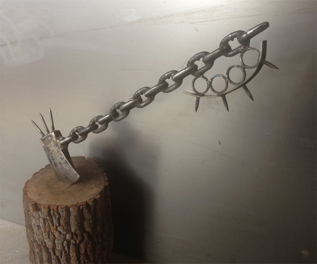 axe on a chain