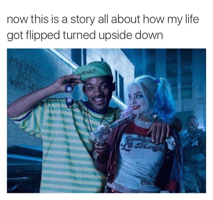 fresh prince of bel air harley quinn - now this is a story all about how my life got flipped turned upside down Adshot