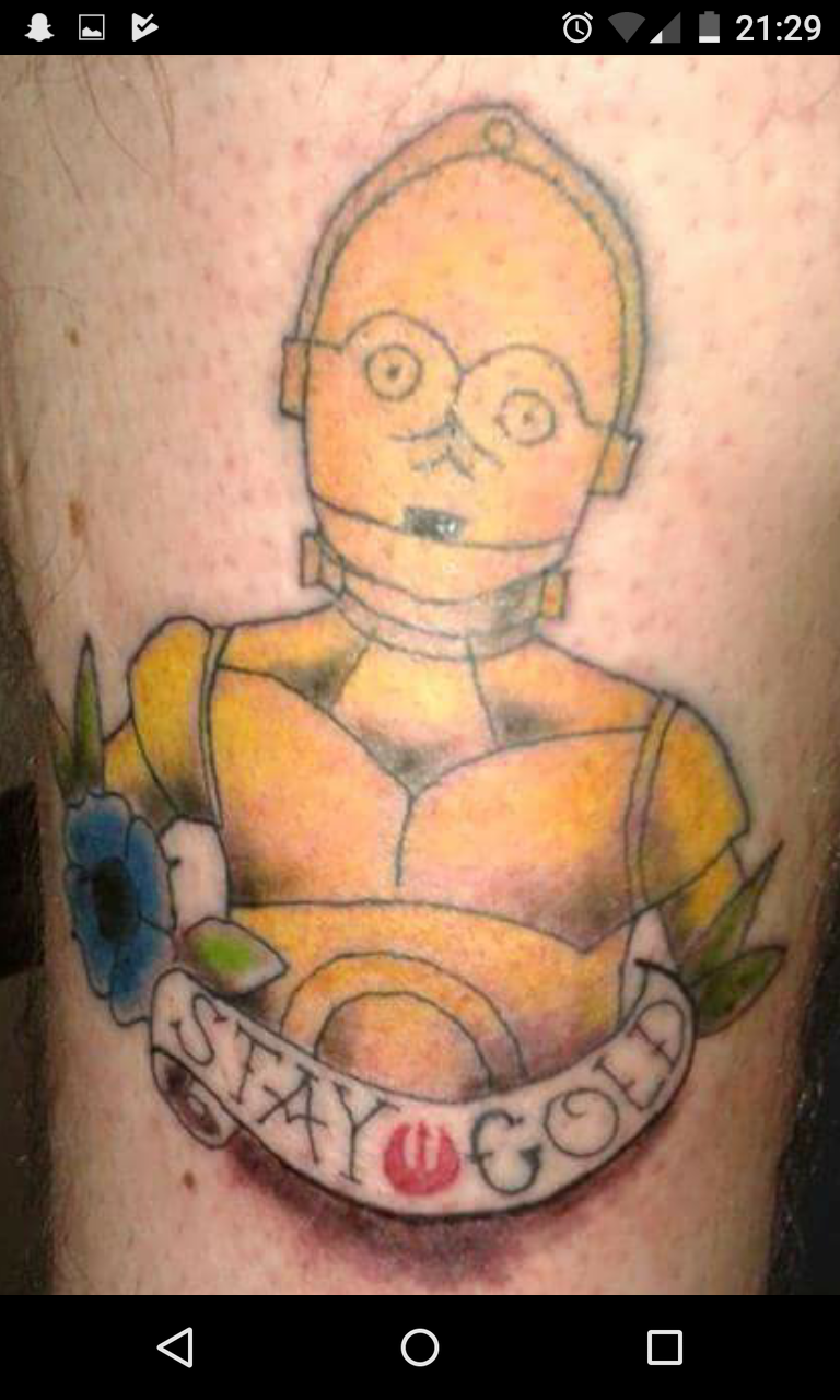 bad C3PO tattoo