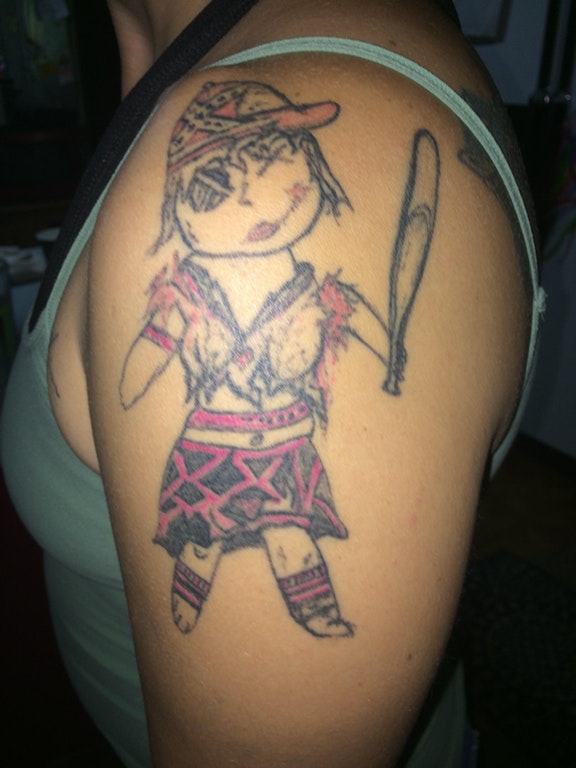 Kids style drawing for a pirate tattoo