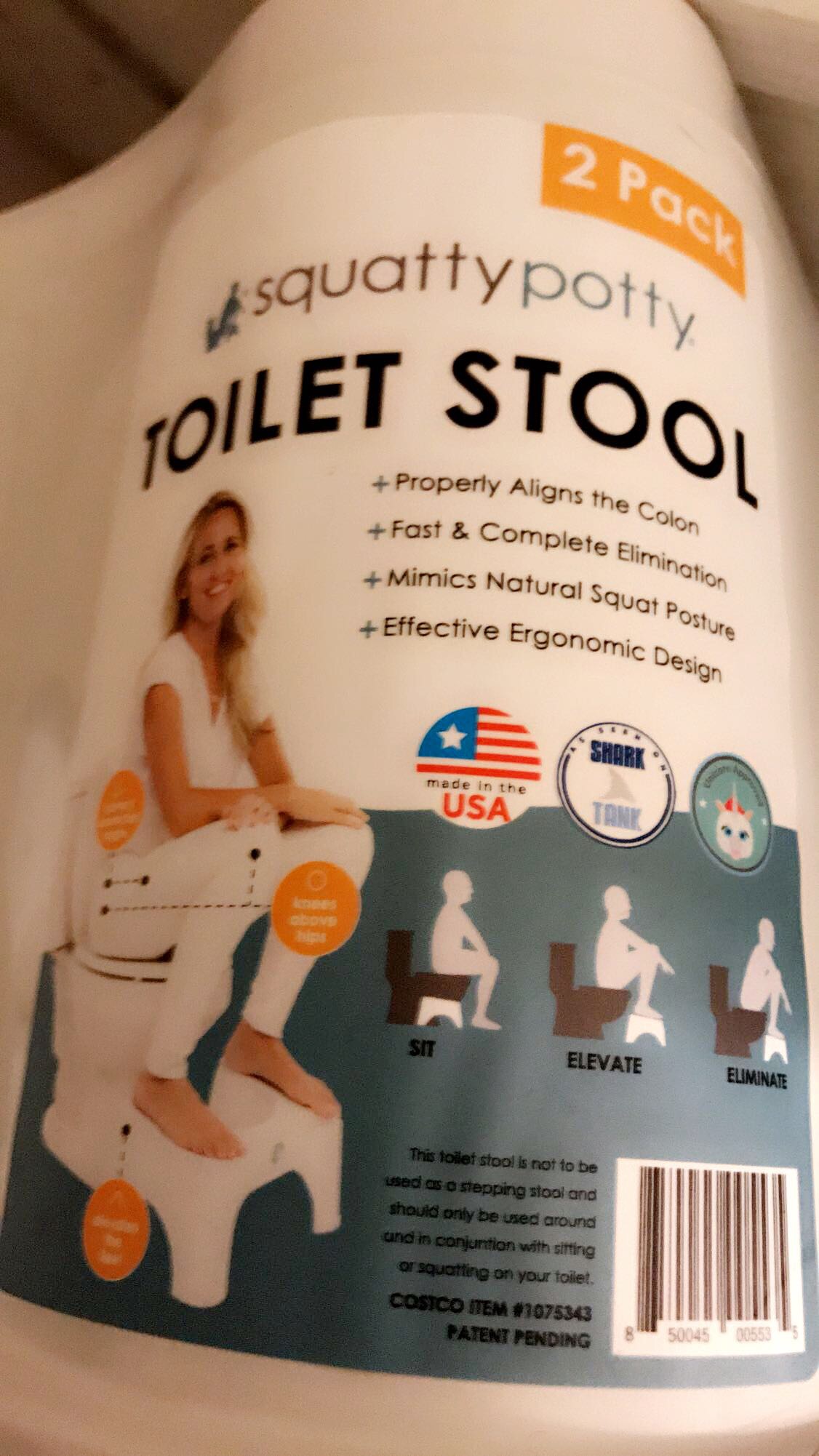 The Squatty Potty - toilet stool that helps you poop better.