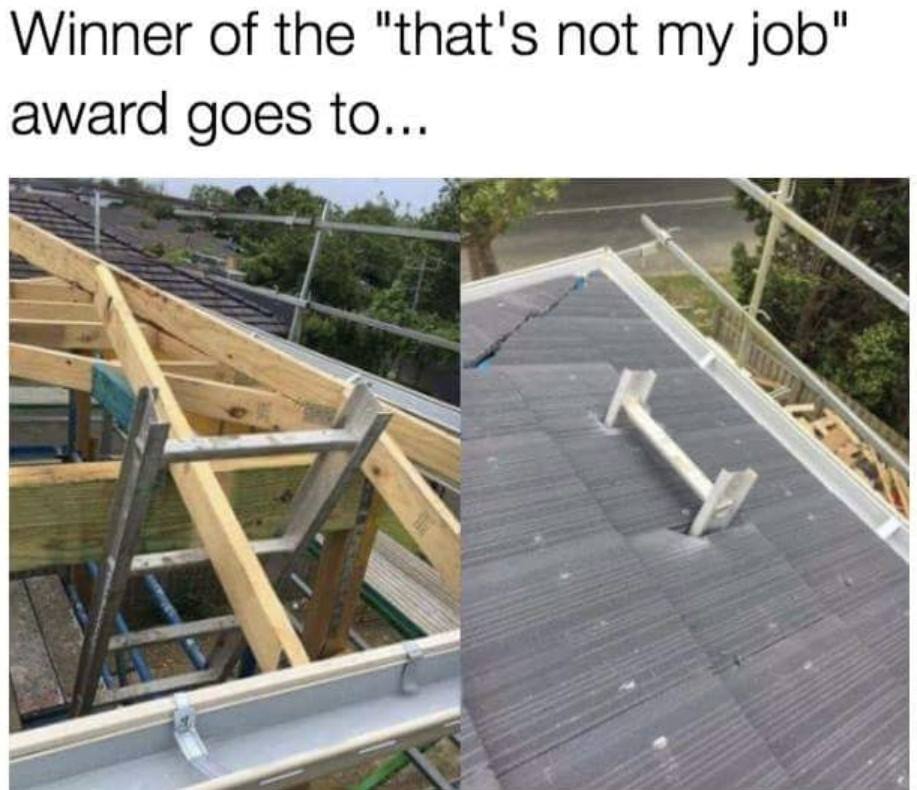 that's not my job award - Winner of the "that's not my job" award goes to..
