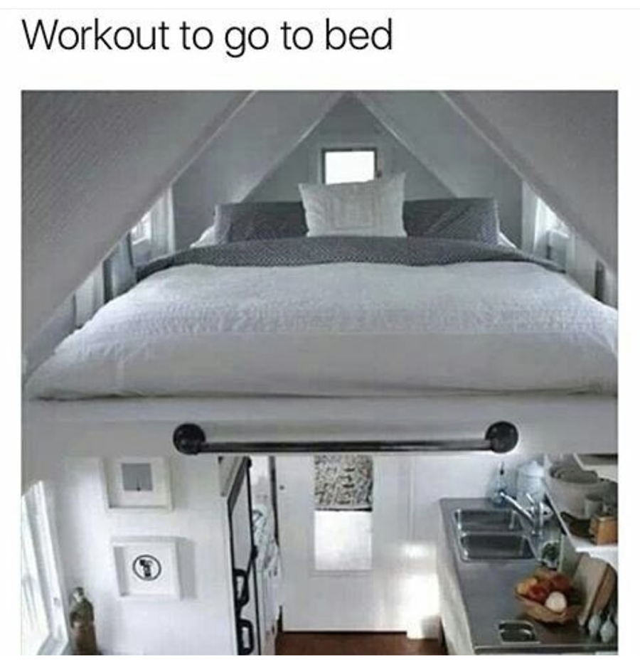attic bedroom loft - Workout to go to bed