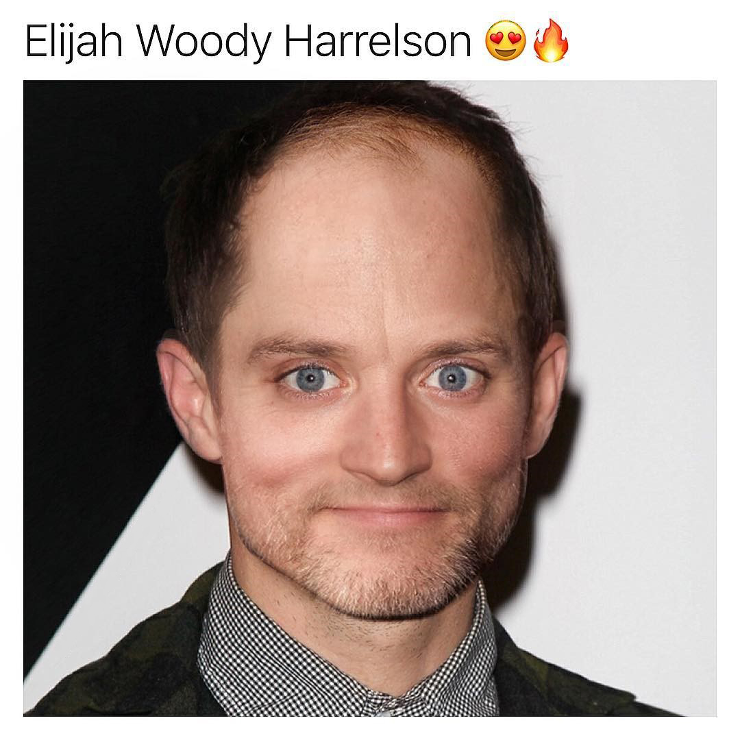 Face mash up funny picture of Elijah Woody Harrelson
