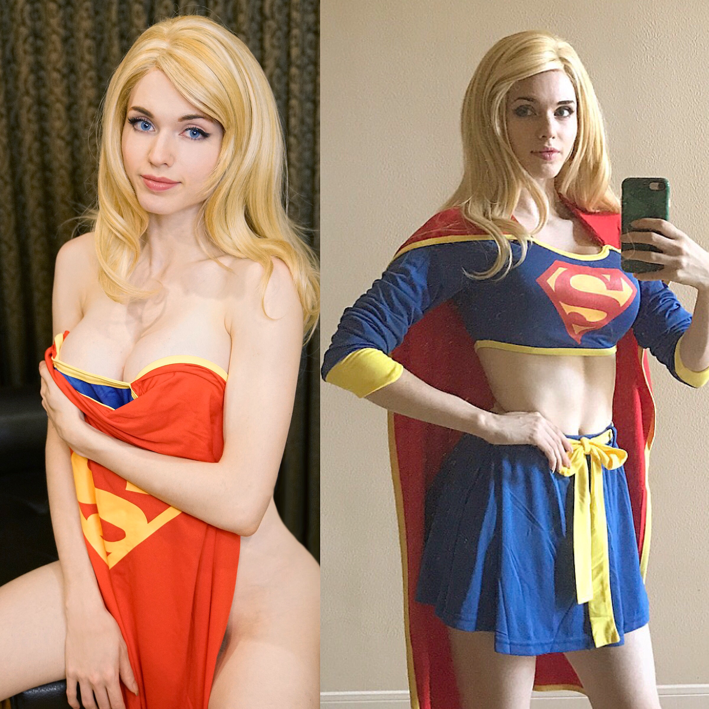 Cosplay of hot supergirl