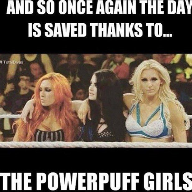 wwe memes divas - And So Once Again The Day Is Saved Thanks To... TotalDivas The Powerpuff Girls